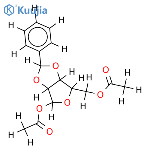 2,3-O-Benzylidene,1,5-Di-O-Ac(R-)-beta-D-Furanose-Ribose structure