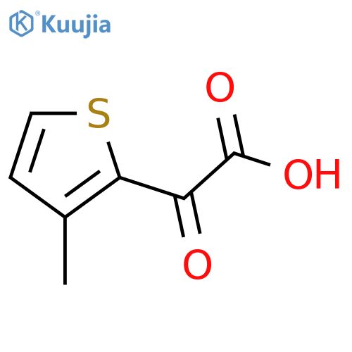2-(3-methylthiophen-2-yl)-2-oxoacetic acid structure