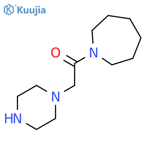 1-(azepan-1-yl)-2-(piperazin-1-yl)ethan-1-one structure