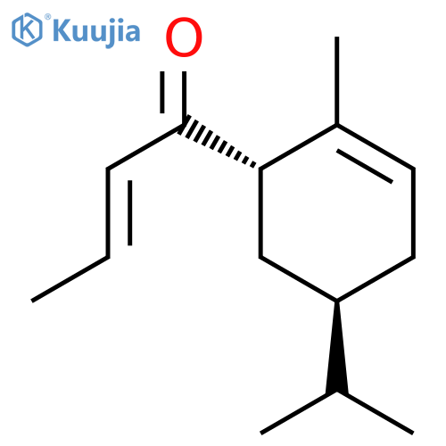 2-Buten-1-one,1-[2-methyl-5-(1-methylethyl)-2-cyclohexen-1-yl]-, [1S-[1a(E),5b]]- (9CI) structure