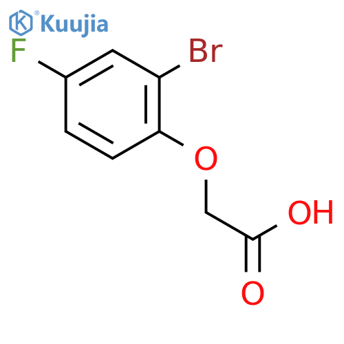 2-(2-Bromo-4-fluorophenoxy)acetic Acid structure