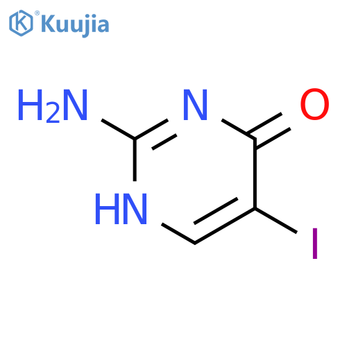 2-amino-5-iodo-1,4-dihydropyrimidin-4-one structure