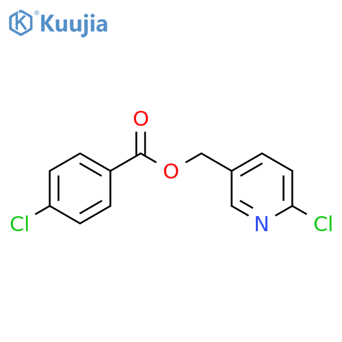 (6-chloropyridin-3-yl)methyl 4-chlorobenzoate structure