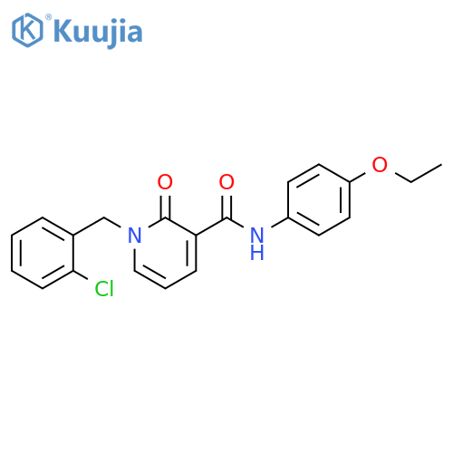 1-[(2-chlorophenyl)methyl]-N-(4-ethoxyphenyl)-2-oxo-1,2-dihydropyridine-3-carboxamide structure