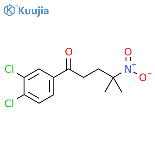 1-(3,4-dichlorophenyl)-4-methyl-4-nitropentan-1-one structure