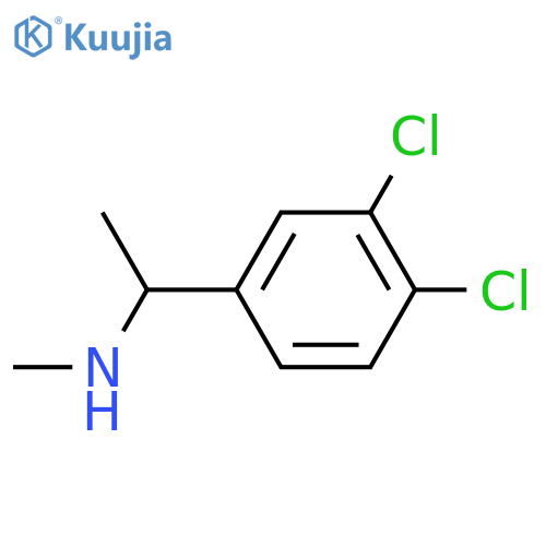 1-(3,4-dichlorophenyl)ethyl(methyl)amine structure