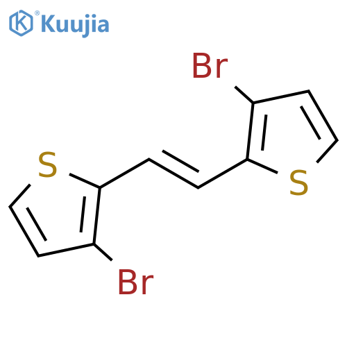 Thiophene, 2,2'-(1,2-ethenediyl)bis[3-bromo-, (E)- (9CI) structure