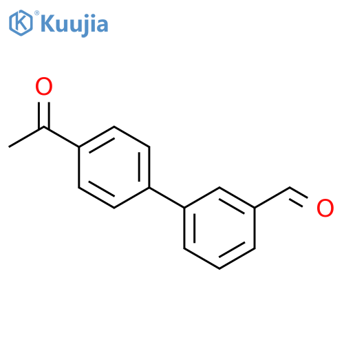 3-(4-acetylphenyl)benzaldehyde structure