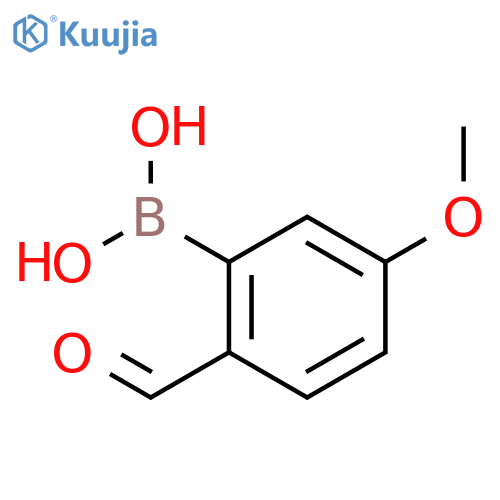 5-methoxy-2-formylphenylboronicacid structure