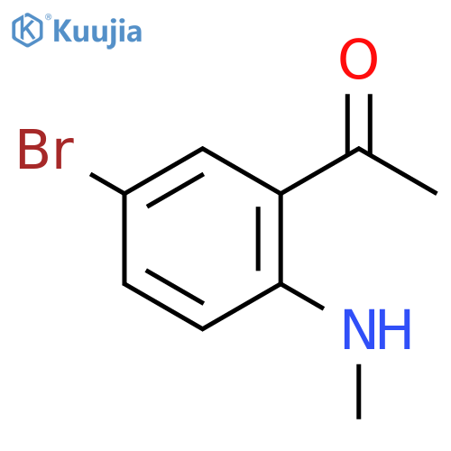 1-5-bromo-2-(methylamino)phenylethan-1-one structure