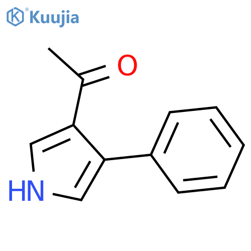 1-(4-phenyl-1H-pyrrol-3-yl)ethan-1-one structure