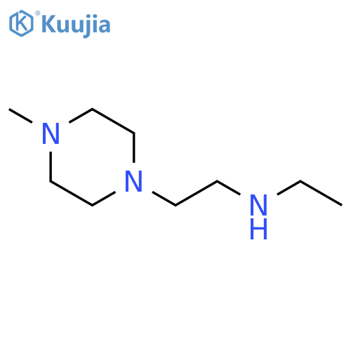 N-Ethyl-2-(4-methyl-1-piperazinyl)ethanamine trihydrochloride structure