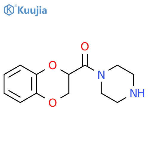 (S)-1,4-Benzodioxan-2-carboxypiperazine structure