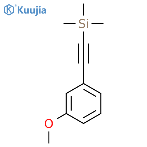 Benzene,1-methoxy-3-[2-(trimethylsilyl)ethynyl]- structure