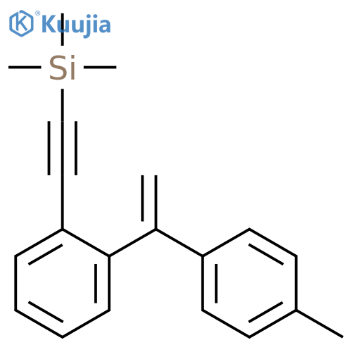 Silane, trimethyl[[2-[1-(4-methylphenyl)ethenyl]phenyl]ethynyl]- structure