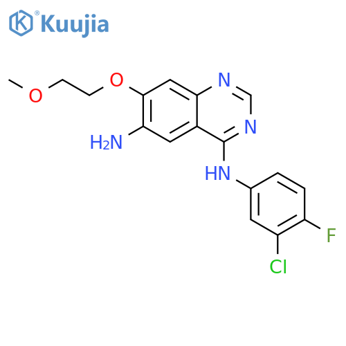 N4-(3-Chloro-4-fluorophenyl)-7-(2-methoxyethoxy)-quinazoline-4,6-diamine structure
