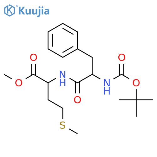 Methyl N-(tert-butoxycarbonyl)-L-phenylalanyl-L-methioninate structure