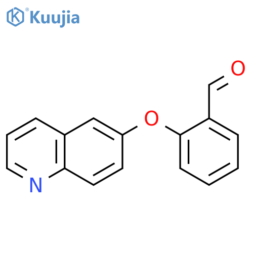 Benzaldehyde, 2-(6-quinolinyloxy)- structure