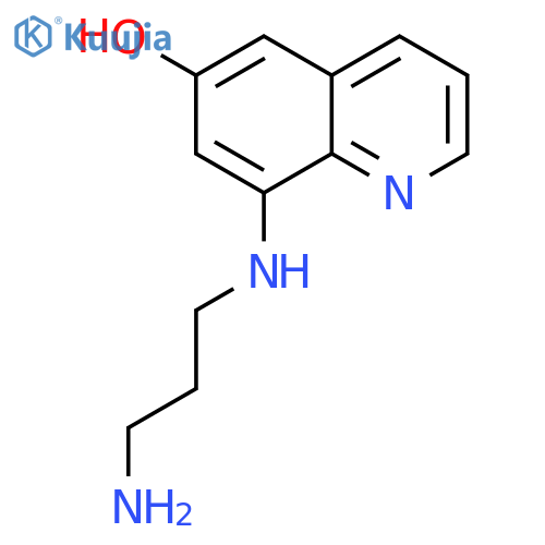 6-Quinolinol, 8-[(3-aminopropyl)amino]- structure
