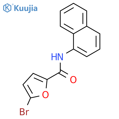 5-Bromo-N-(naphthalen-1-yl)furan-2-carboxamide structure