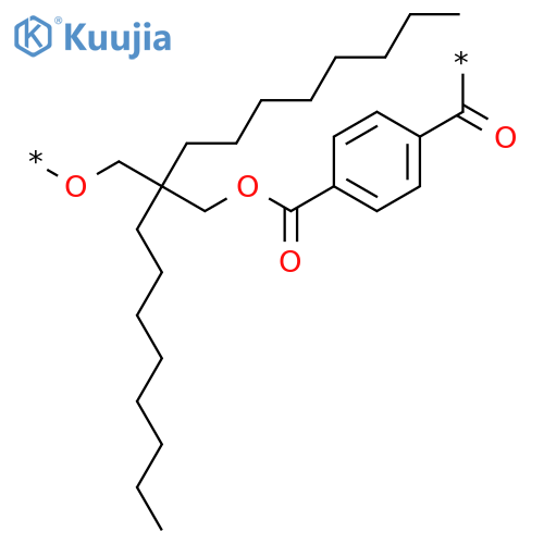 Poly[oxy(2,2-dioctyl-1,3-propanediyl)oxycarbonyl-1,4-phenylenecarbonyl] structure