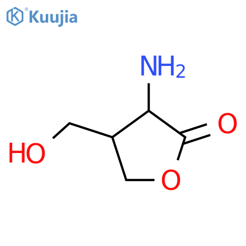 3-Amino-4-(hydroxymethyl)oxolan-2-one structure