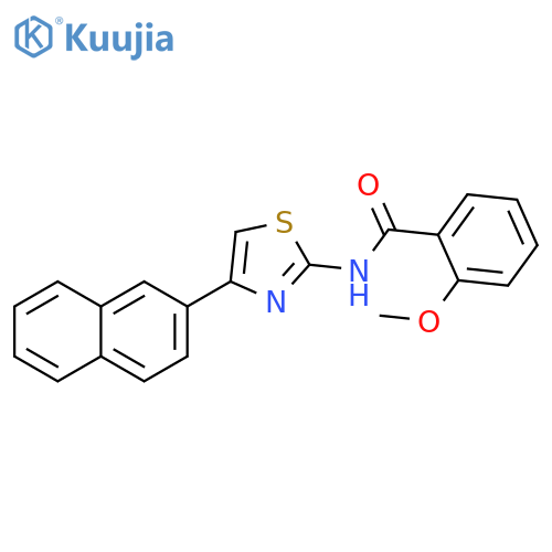 2-methoxy-N-4-(naphthalen-2-yl)-1,3-thiazol-2-ylbenzamide structure