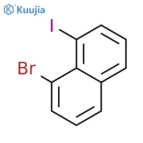 1-bromo-8-iodonaphthalene structure