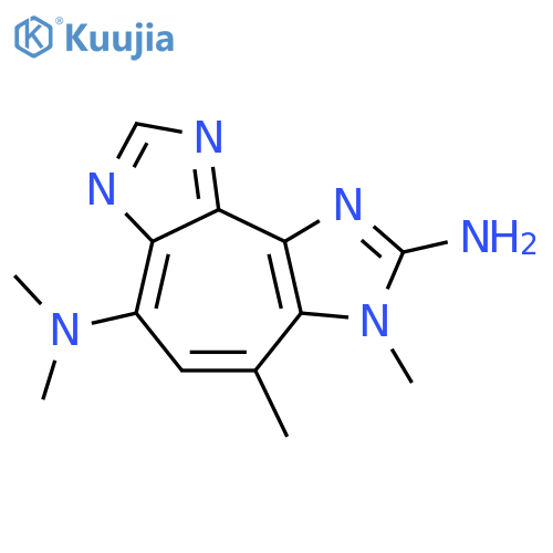 3H-Cyclohepta[1,2-d:4,5-d']diimidazole-2,6-diamine,N6,N6,3,4-tetramethyl- (9CI) structure