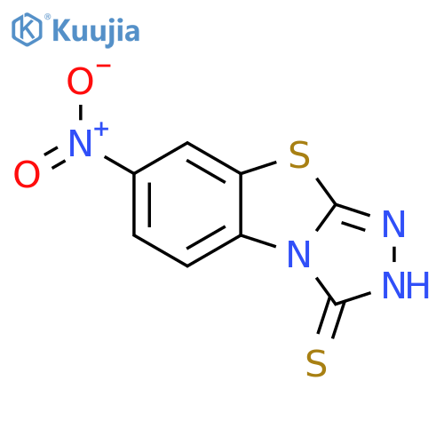 1,2,4-Triazolo[3,4-b]benzothiazole-3(2H)-thione, 7-nitro- structure