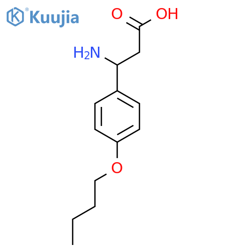 3-Amino-3-(4-butoxyphenyl)propanoic Acid structure