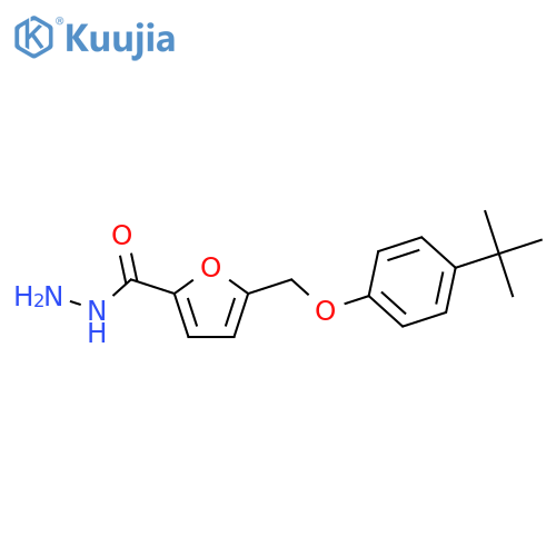 5-(4-tert-butylphenoxy)methylfuran-2-carbohydrazide structure