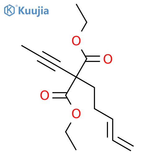PROPANEDIOIC ACID, 3,4-PENTADIENYL-2-PROPYNYL-, DIETHYL ESTER structure