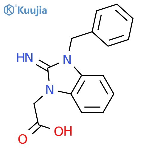 2-(3-Benzyl-2-imino-2,3-dihydro-1H-benzo[d]imidazol-1-yl)acetic acid structure