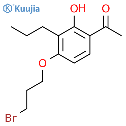 1-[4-(3-Bromopropoxy)-2-hydroxy-3-propylphenyl]ethanone structure