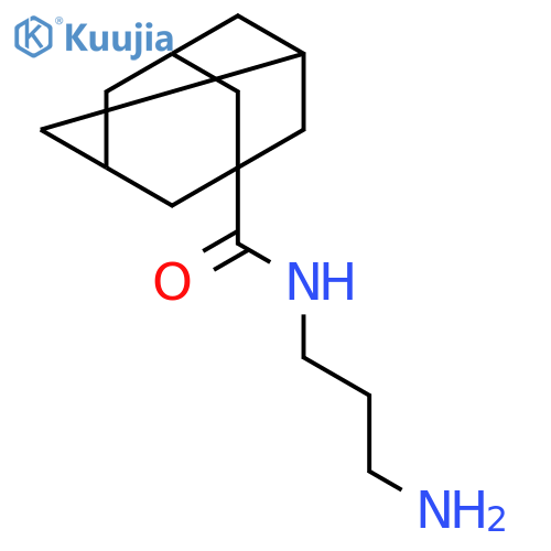 Adamantane-1-carboxylic acid (3-amino-propyl)-amide structure