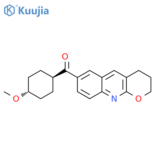 (3,4-Dihydro-2H-pyrano2,3-bquinolin-7-yl)(trans-4-methoxycyclohexyl)methanone structure