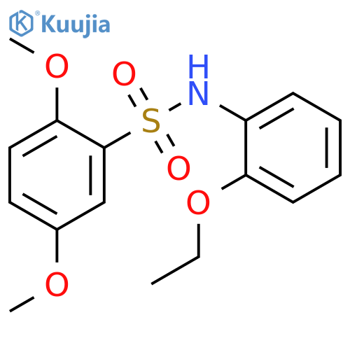 N-(2-ethoxyphenyl)-2,5-dimethoxybenzene-1-sulfonamide structure