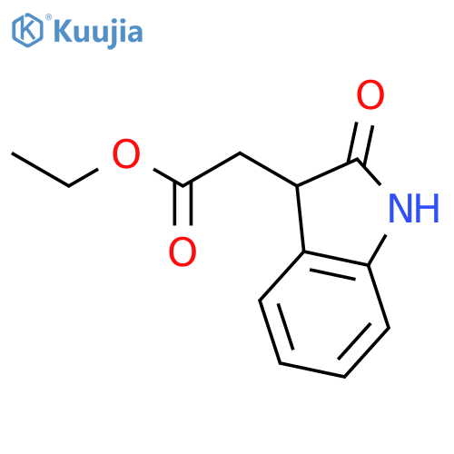 2,3-Dihydro-2-oxo-1H-indole-3-acetic acid; (±)-form, Et ester structure