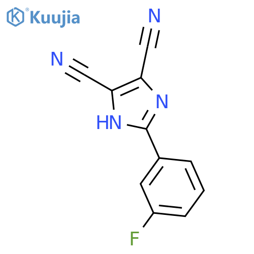 2-(3-fluorophenyl)-1H-Imidazole-4,5-dicarbonitrile structure