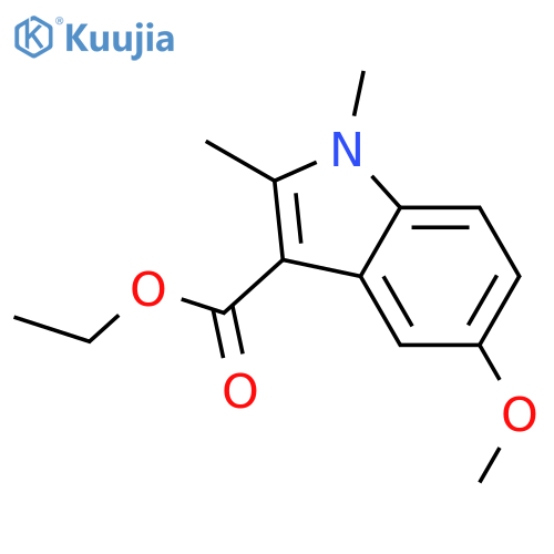 Ethyl 5-Methoxy-1,2-dimethyl-1H-indole-3-carboxylate structure