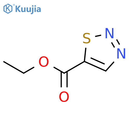 Ethyl 1,2,3-thiadiazole-5-carboxylate structure