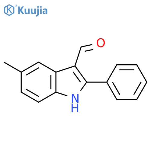 5-methyl-2-phenyl-1H-Indole-3-carboxaldehyde structure