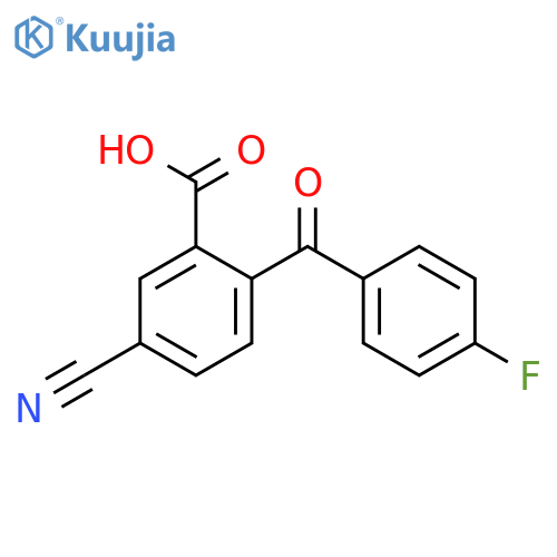 5-CYANO-2-(4-FLUOROBENZOYL)BENZOIC ACID structure