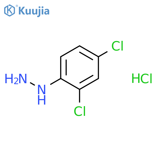 Hydrazine, (2,4-dichlorophenyl)-, hydrochloride structure