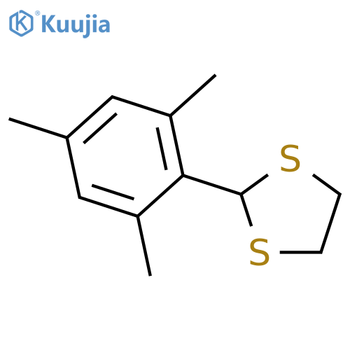 2-(2,4,6-trimethylphenyl)-1,3-dithiolane structure
