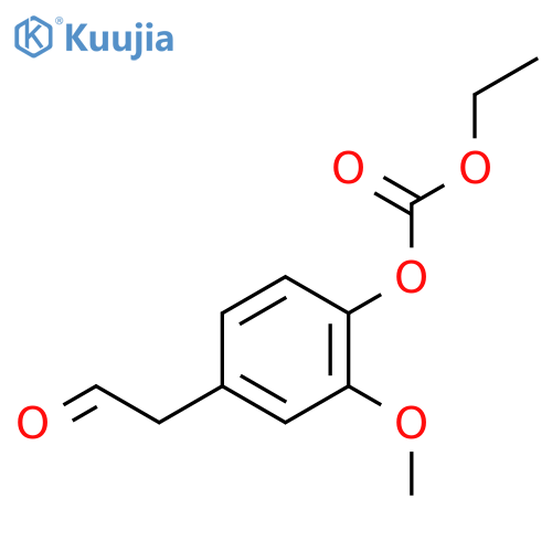 Ethyl (2-methoxy-4-(2-oxoethyl)phenyl) carbonate structure