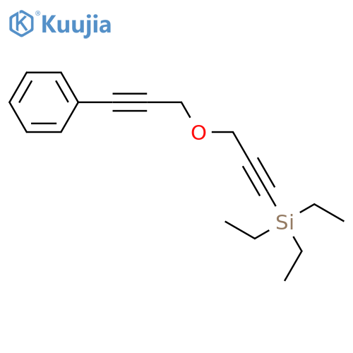 Silane, triethyl[3-[(3-phenyl-2-propynyl)oxy]-1-propynyl]- structure