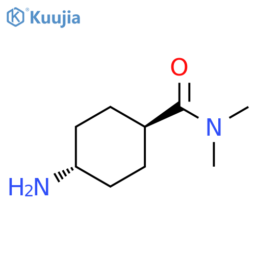(1r,4r)-4-amino-N,N-dimethylcyclohexane-1-carboxamide structure