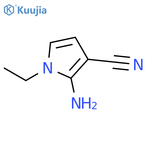 1H-Pyrrole-3-carbonitrile,2-amino-1-ethyl- structure